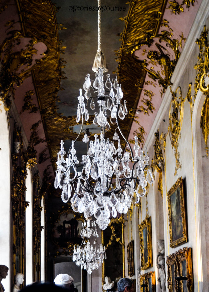 Chandelier in Sanssouci Palace Potsdam