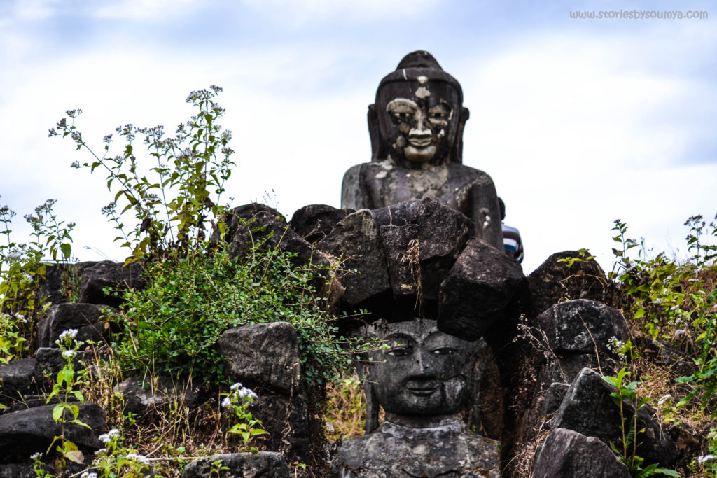 Buddha ruins Kothaung Mrauk U