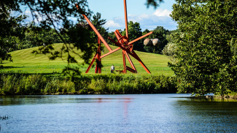 Red Sculpture Storm King in Summer