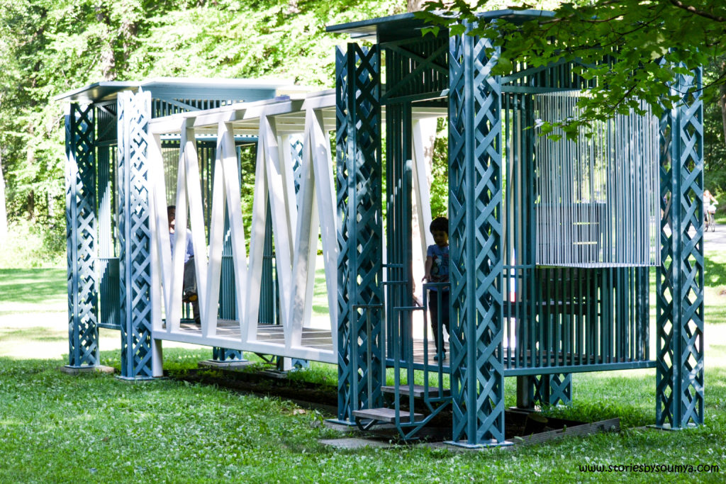 Touchable sculpture Storm King in Summer