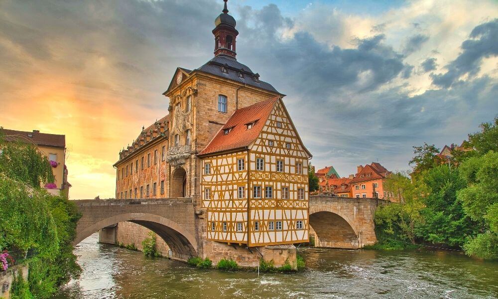 Romantic city of Bamberg in Bavaria Germany
