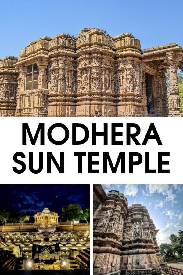 Visiting Modhera Sun Temple in Gujarat? Grab this ultimate Modhera temple guide with insights into the history, architecture, sculptures of this beautiful Indian temple. Lots of travel tips included. #Modhera #India