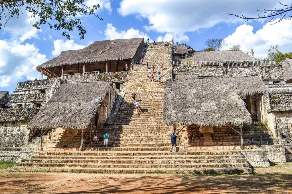 Ek Balam pyramid or Acropolis - one of the closest Mayan ruins near Valladolid