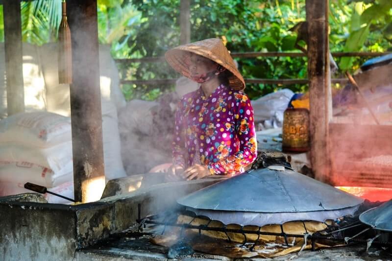Rice Noodle Factory | Life Along The Mekong River in Vietnam | Stories by Soumya
