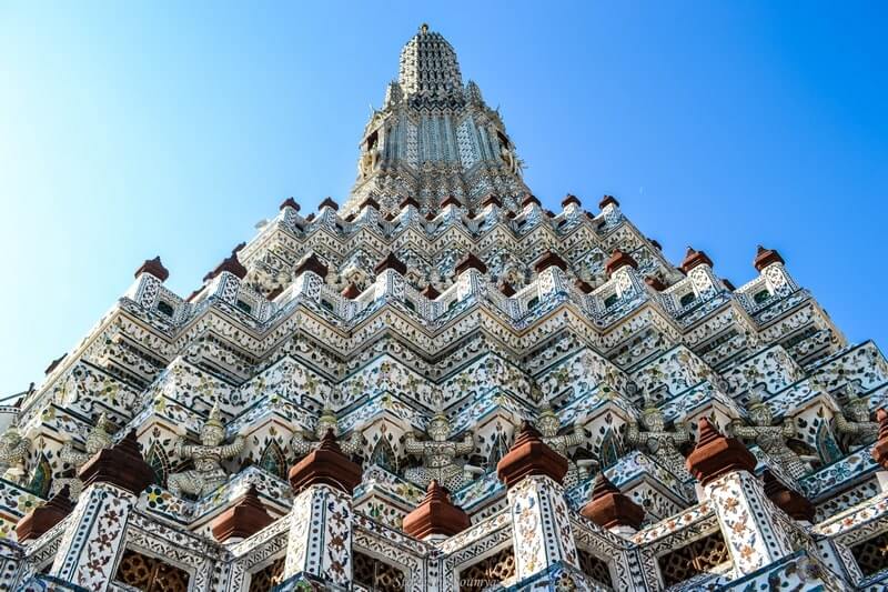 The central prang of Wat Arun Bangkok