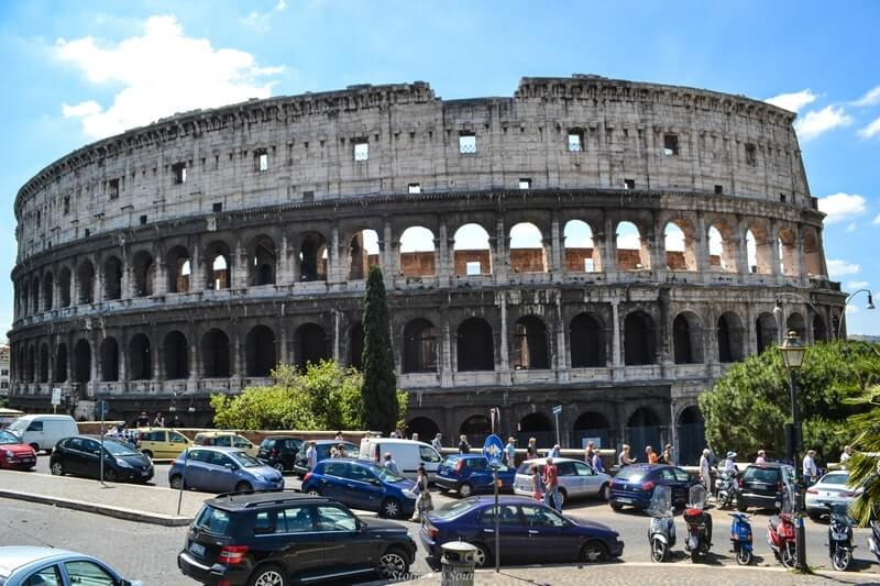 Colosseum from the road | Stories by Soumya