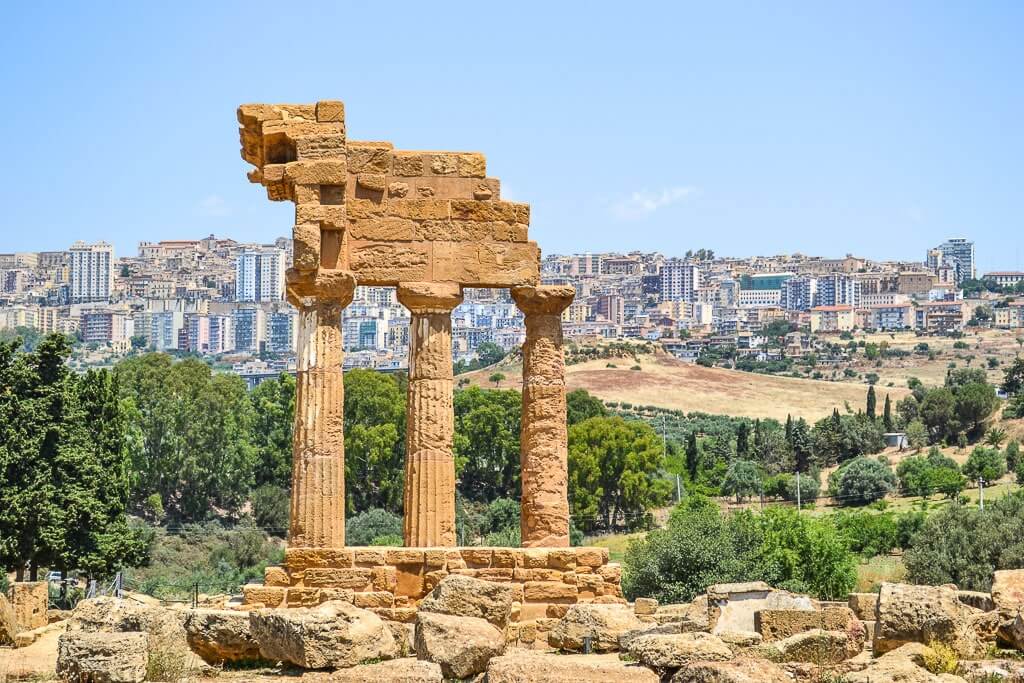 Dioscuri Temple in Sicily