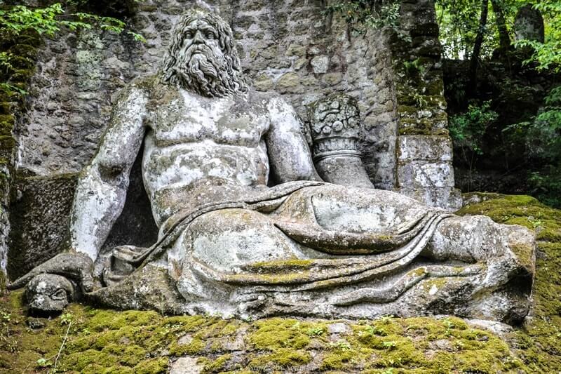 Statue of Neptune at Bomarzo | Stories by Soumya