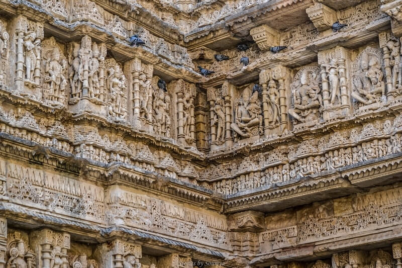 Delicate carvings at Rani ki Vav in Patan | Stories by Soumya