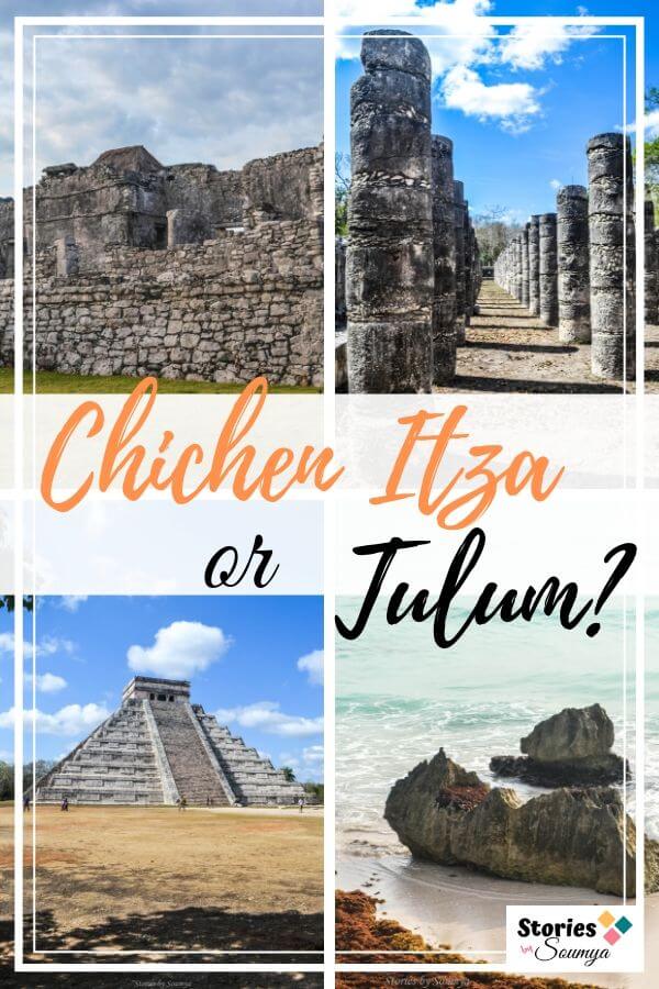 Planning a trip to Yucatan and not sure if you should see Chichen Itza or Tulum? Refer to our 9-factor guide that will make your decision making easier. Find out which of these ancient Mayan sites is the perfect fit for you. #yucatanmayanruins #yucatanmaya #mayansites #tulum #chichenitza #chichenitzatulum #mexicotravel #mayanhistory