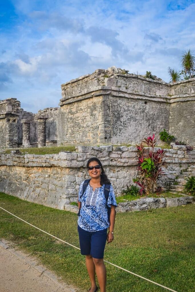 Author at the Tulum Archeological Site