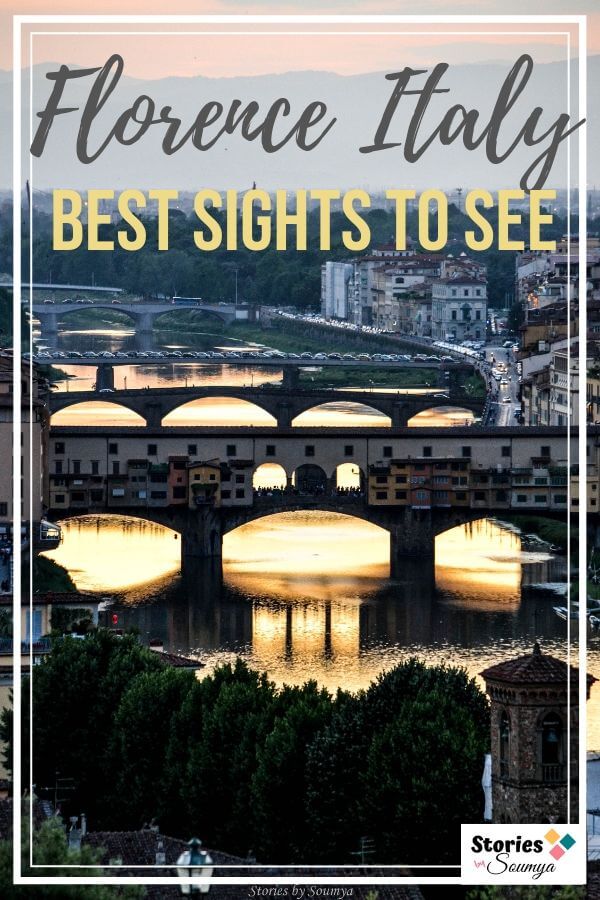 Are you visiting Florence in Italy? Looking forward to seeing the best of this Renaissance city? Wondering what to pick and what to drop? Check out our complete guide on the best sights to see in Florence? Includes the best of churches, museums, palaces, gardens, piazzas, and masterpieces. #florencesights #florenceitalythingstodo #florencesightseeing #florencebucketlist #florenceitalyduomo #storiesbysoumya #italytravel #unesco