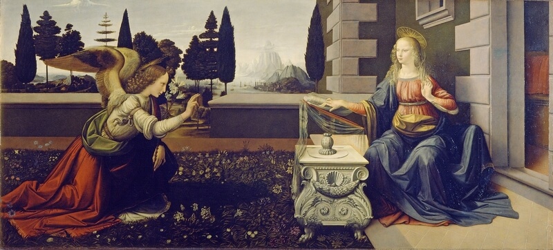 The Annunciation at Uffizi Gallery in Florence | Stories by Soumya