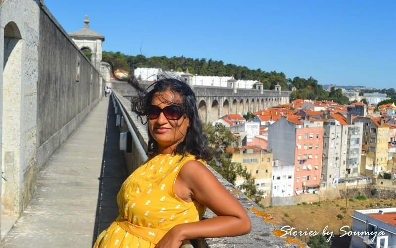 Walking on an aqueduct in Lisbon | Stories by Soumya