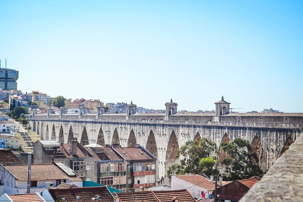 Aquas Livres Aqueduct in Lisbon - off the beaten path