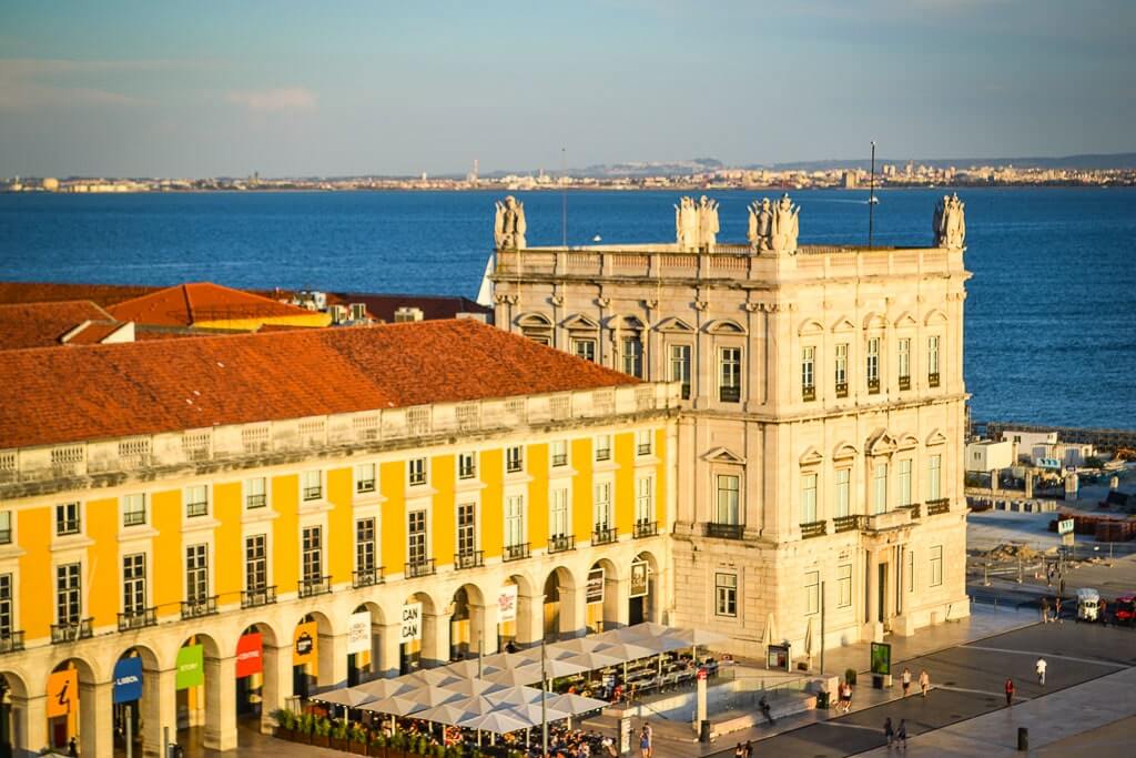 View from Arco Rua do Augusta