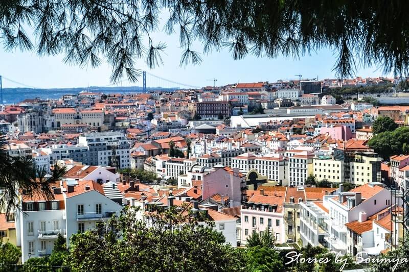 View from a miradouro in Alfama Lisbon | Stories by Soumya