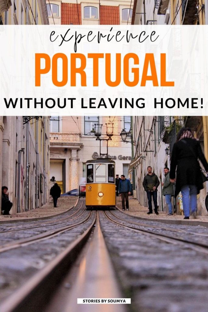 Travel to Portugal from home - A vintage tram in Lisbon