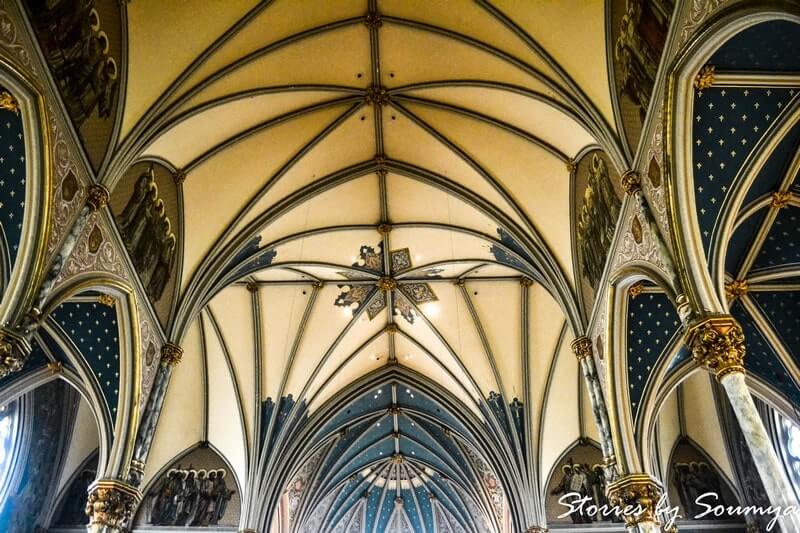 Interior of Cathedral of St. John the Baptist in Savannah GA