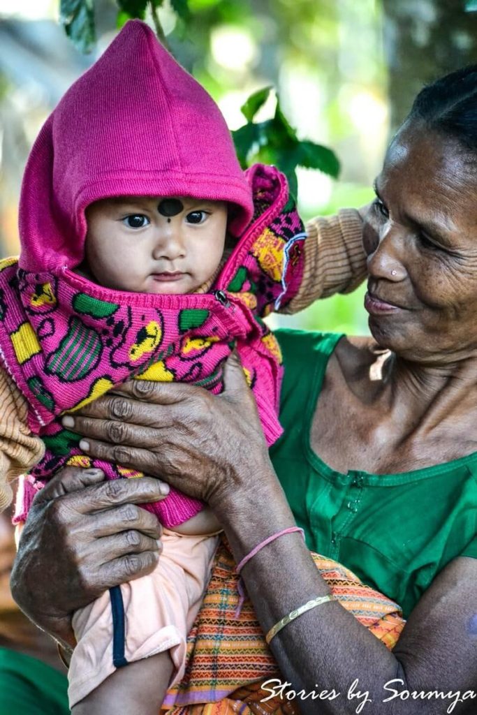 Bodo grandmother with her grandson