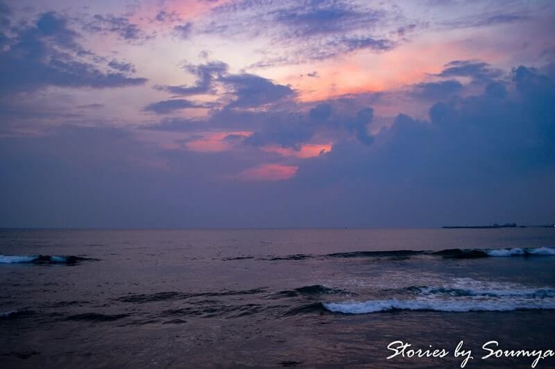 Sunset at Galle Face Green