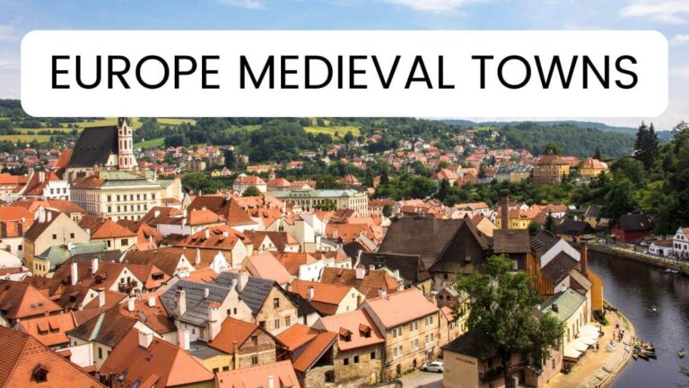 Looking for Europe travel inspiration? Check out epic bucket list of the 26 most beautiful medieval towns in Europe. From the birthplace of Count Dracula to medieval castles perched on cliffs, here are the best European medieval towns.