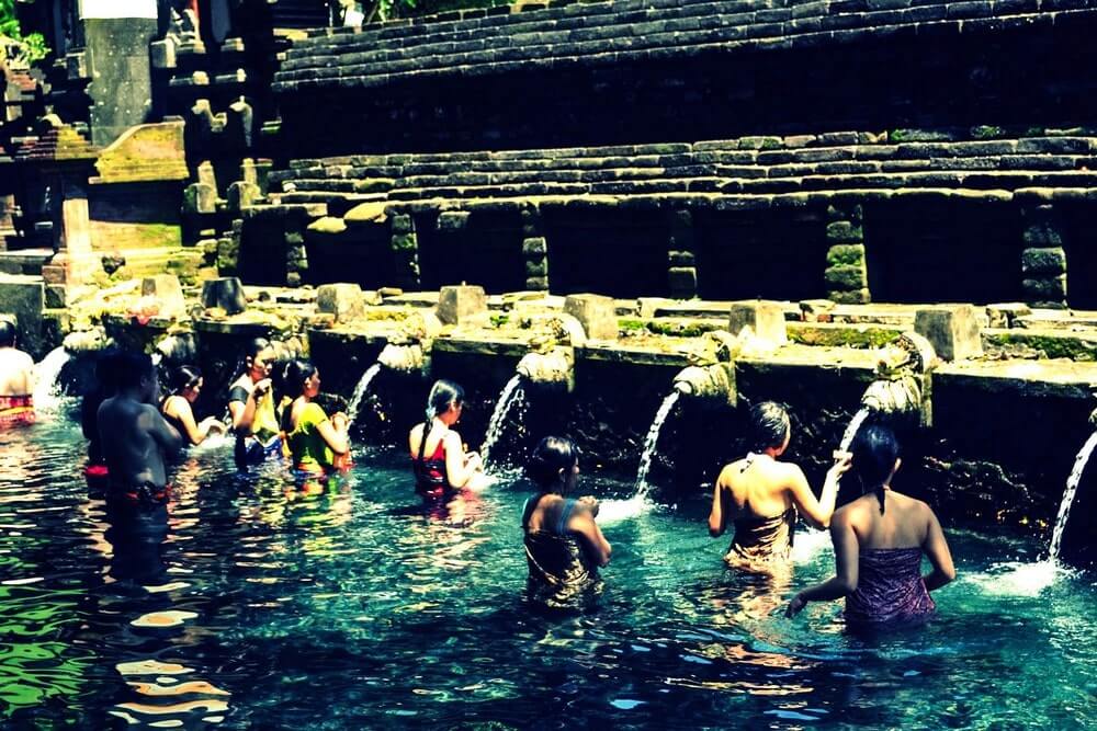 Holy springs of Tirta Empul in Bali