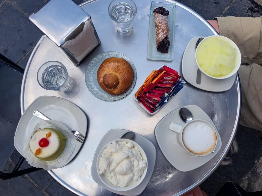 Caffe Sicilia, Noto, Sicily, Italy - Restaurant known for almond granita  breakfast