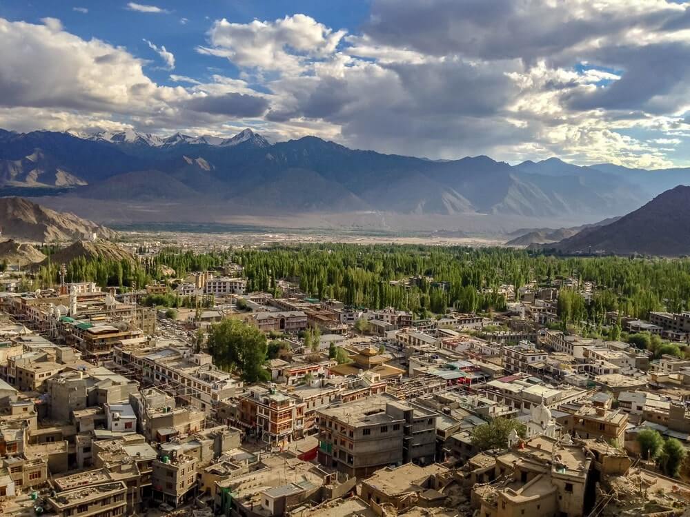 View of Leh Town from Leh Palace-min