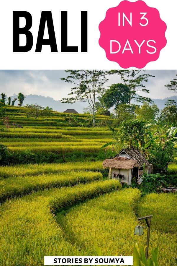 A compact 3-day itinerary for Bali Indonesia with a chance to do the best things in Bali including beaches, nature, and culture. Bali Travel Guide | Beautiful Places in Bali | Bali Paradise Beaches | Travel tips for Bali | Bali Travel Itinerary #CultureTravelWithSoumya #Bali #Indonesia