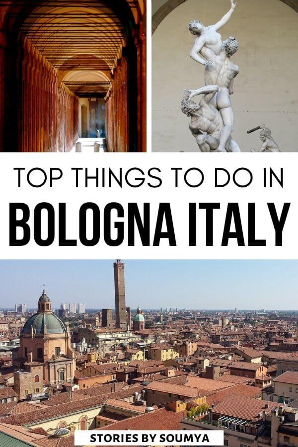 10 Best things to do in Bologna Italy. If you are wondering what to do in Bologna Italy, then you are at the right place. This Bologna sightseeing guide provides you plenty of things to do in Bologna including ways to savor delicious Bologna food. Plus accommodation options and lots of tips on when and how to visit Bologna. #CultureTravelWithSoumya #Bologna #Italy