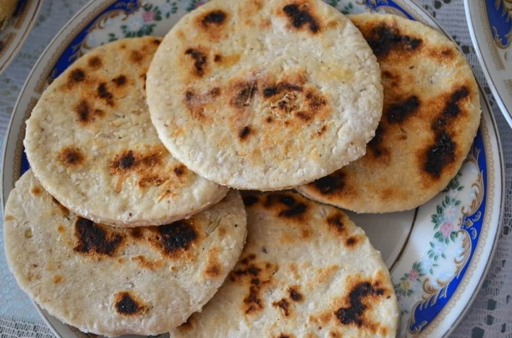 Sri Lankan food coconut roti