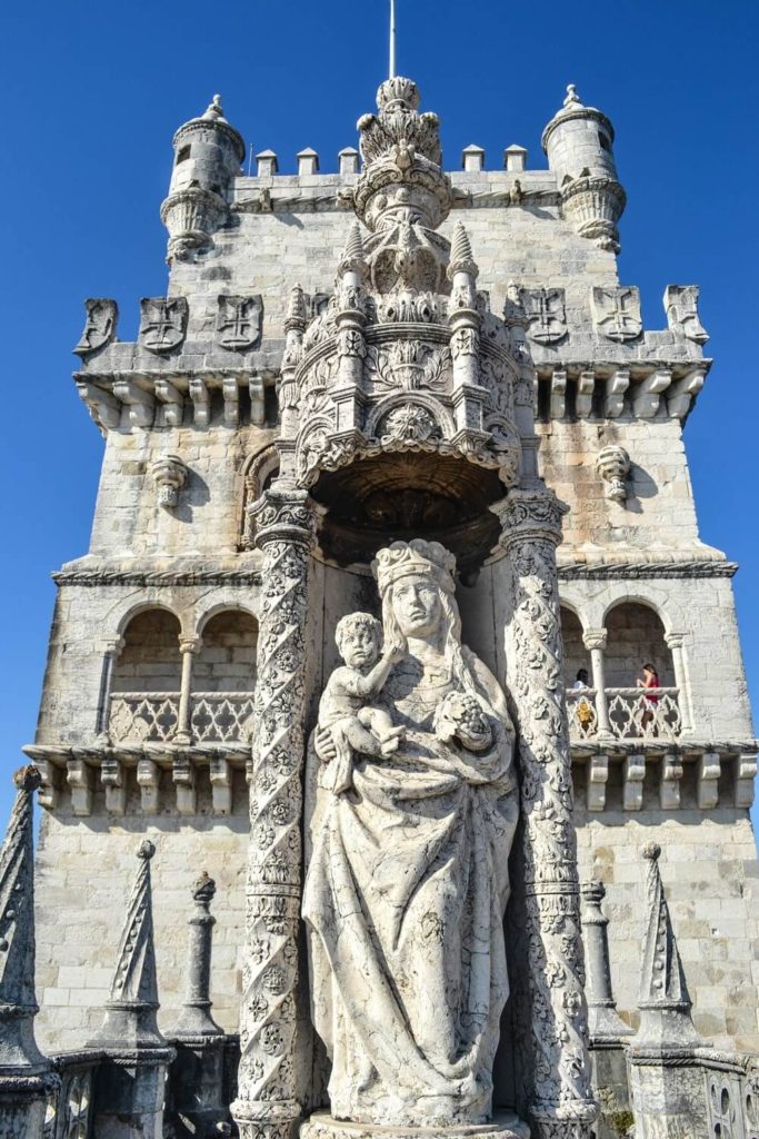 Virgin Mary and The Child at Belem Tower