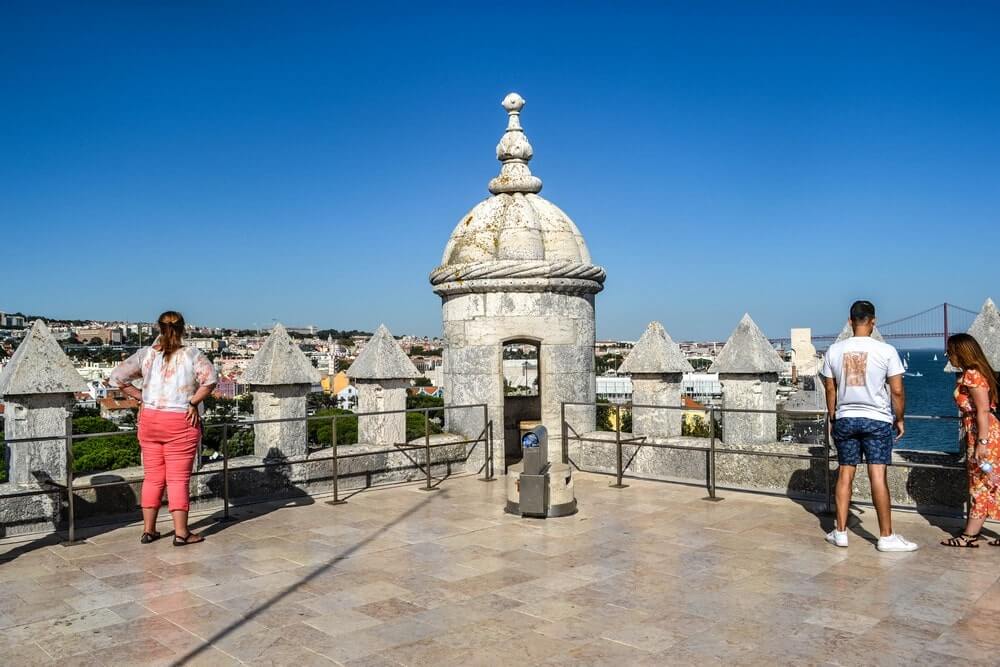 Terrace at Belem Tower in Portugal