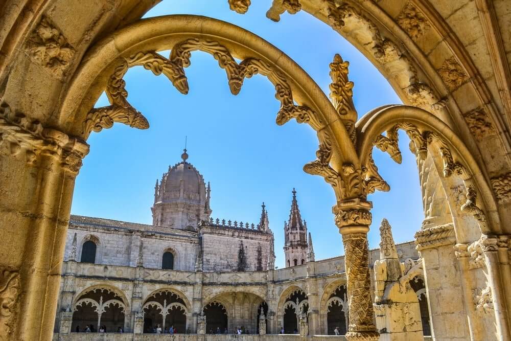 Beautiful Manueline architecture at Jeronimos Monastery