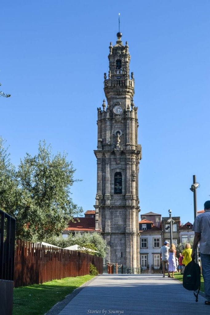 Clerigos Tower in Porto Portugal