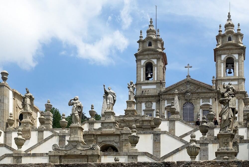 The sanctuary of Bom Jesus do Monte in Braga and its impressive staircase.