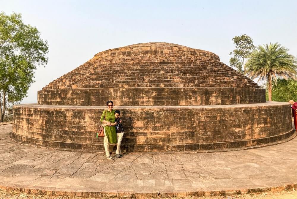 Mahastupa or the main shrine on the top of a hill