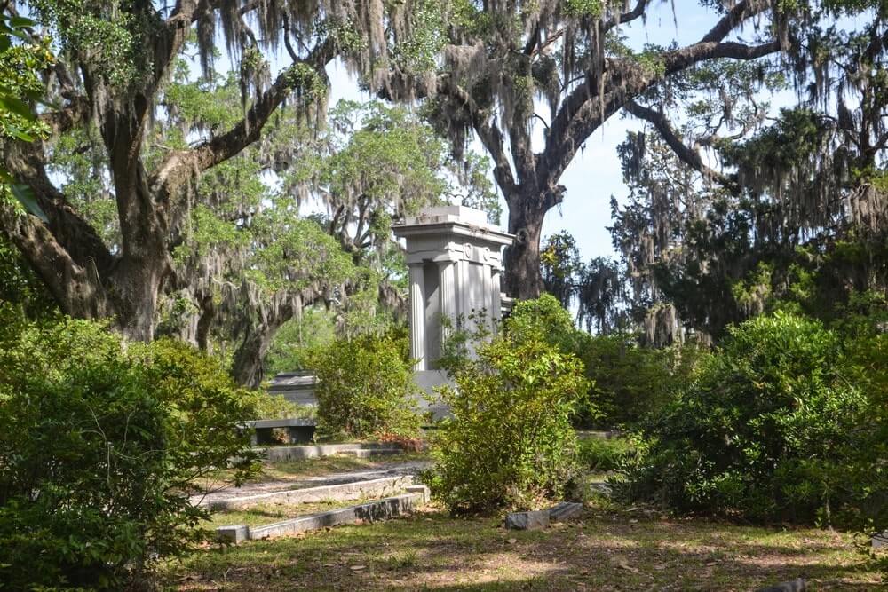 Sculpture at Bonaventure Cemetery in Savannah GA