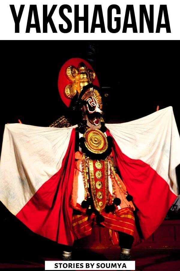 A detailed guide to the evocative Yakshagana Dance of Karnataka. Find all about Yakshagana costumes, history, photography and where to watch a Yakshagana performance when you visit coastal Karnataka. #Yakshagana #India #Karnataka