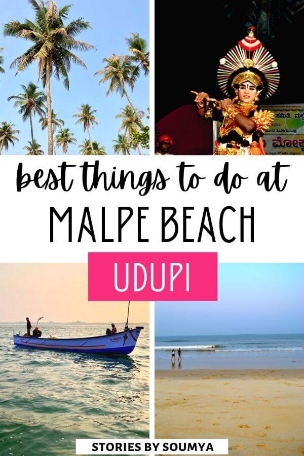 Malpe beach in Udupi is one of the prettiest beaches of Karnataka. Malpe beach in India is not just a great place for water sports but also a happening cultural hotspot. This Karnataka beach is also the gateway to the unique St. Mary's Island. Find out all the exciting things you can do at Malpe beach Udupi. #Malpe #Karnataka #India