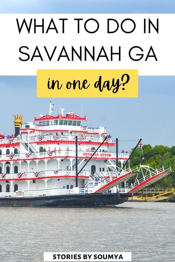How to spend the perfect one day in Savannah Georgia? Check out this ultimate one day itinerary for Savannah GA with the best things to do in Savannah in 24 hours. #Savannah #Georgia #USA