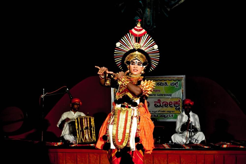 Performer at Yakshanga on Malpe Beach