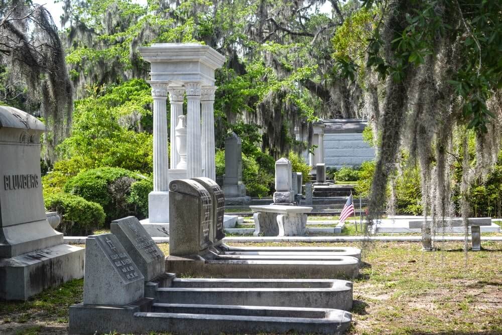 The graves of Bonaventure Cemetery are also architectural wonders
