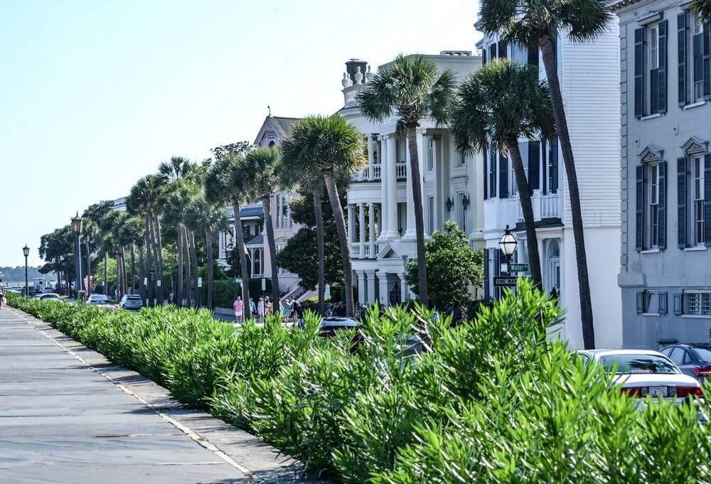 Waterfront houses in Charleston