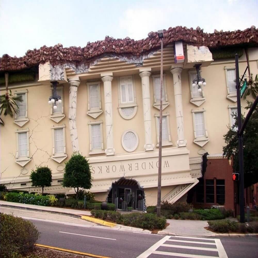 Upside down house at WonderWorks