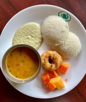 Breakfast at Bhagavathi Nature Camp Kudremukh