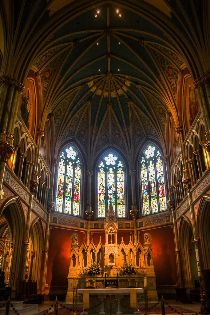 The interior of Savannah Cathedral