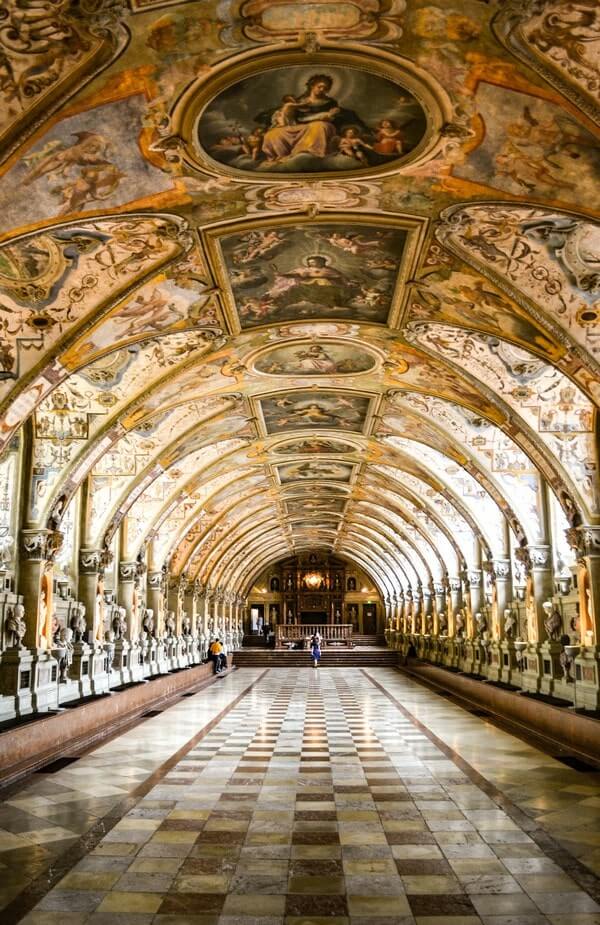 The Hall of Antiquities at Munich Residenz