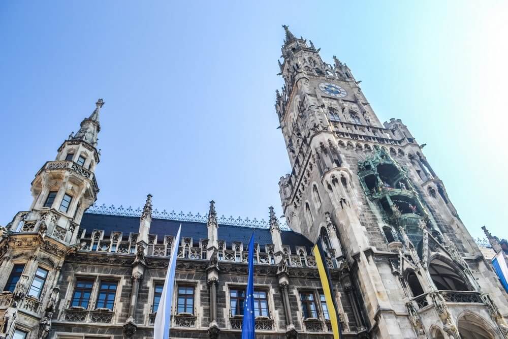 Facade of the New Town Hall in Munich